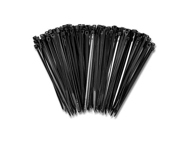 24 Inch White Zip Heavy Duty Cable Ties 50 Pack 175lb Strength Nylon Wire Ties By