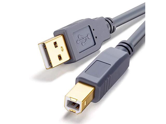 Printer Cable 10 ft USB Printer Cable USB 20 Type A Male to Type B Male Printer Scanner Cable for HP Canon Lexmark Epson Dell Xerox Samsung etc