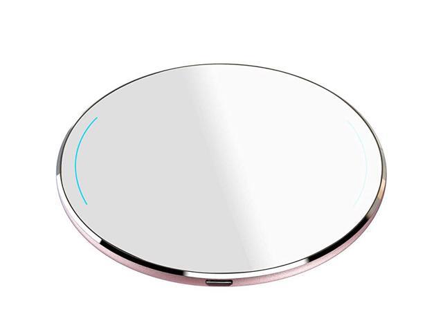 W1 Wireless Charger Thin Aviation Aluminum Computer Numerical Control Technology Fast Charging Pad Rose Gold NO AC Adapter