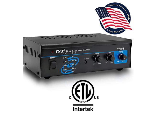 2x120 Watt Home Audio Speaker Power Amplifier Portable Dual Channel Surround Sound Stereo Receiver For Amplified Subwoofer Speakers DVD MP3 iPhone