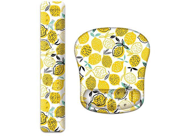 Keyboard Wrist Rest and Mouse Pad Wrist Support Set Soft Memory Foam Filled Mouse Wrist with Massage Holes Design for Computer Laptop Mac Gaming or