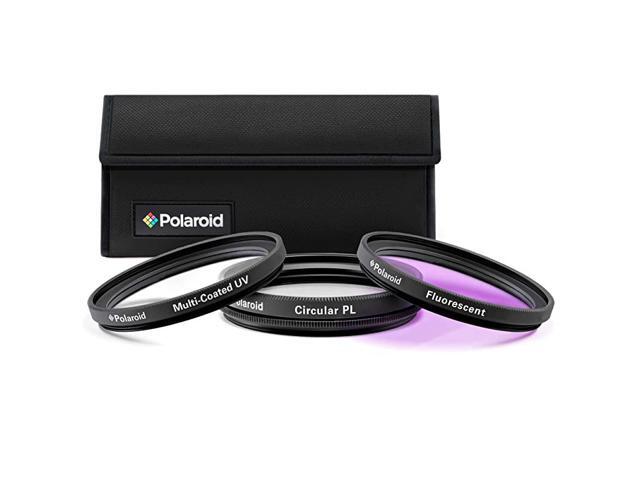 Optics 405mm 3Piece Filter Kit Set UVCPLFLD includes Nylon Carry Case Compatible w All Popular Camera Lens Models