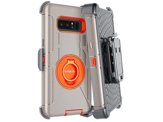 Galaxy Note 8 CaseNote 8 Case Belt Clip Heavy Duty Shockproof Swivel Belt Clip Rugged Bumper Hybrid with Kickstand Holster Protective Cover Case
