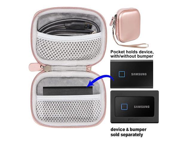 Protective Case for Samsung T7 T7 Touch Portable SSD 1TB 2TB 500GB USB 32 Mesh Pocket for T7 spearate mesh Pocket to Hold Another T7 or Upto Two