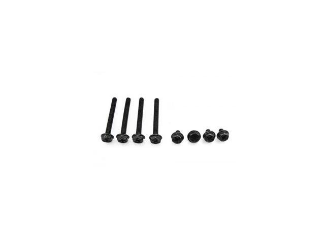 Radiator Screw Set 632 UNC Mixed 5mm 30mm Black 8Pack