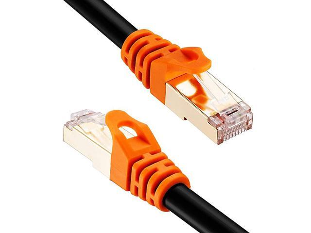 Cat 7 Outdoor Ethernet Cable 40 ft CAT 7 Heavy Duty Double Shielded Ethernet Patch Cable Waterproof Ethernet Cable for Ethernet Switch IP Camera
