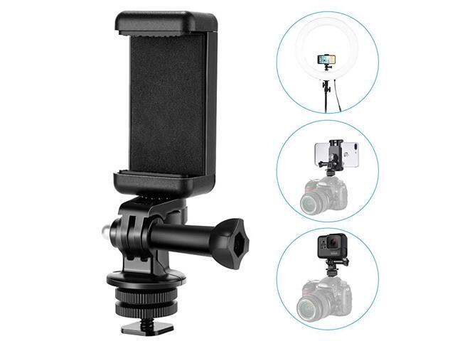 Phone Holder Hot Shoe Mount Adapter Kit for Action Camera GoPro Hero 9 8 7 6 5 DJI OSMO Action iPhone 11 Pro Max X 8 7 Samsung Attaching on DSLR