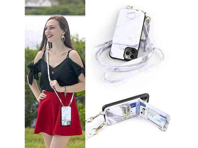 Crossbody Phone Case Wallet Compatible iPhone 11 RFID Protection Cross Body Phone Purse Bag with Adjustable Strap