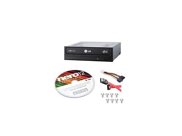 Internal 24x Super Multi with MDISC Support DVD Burner GH24NSC0B Bundle with Nero 12 Essentials Burning Software + Cable Kit