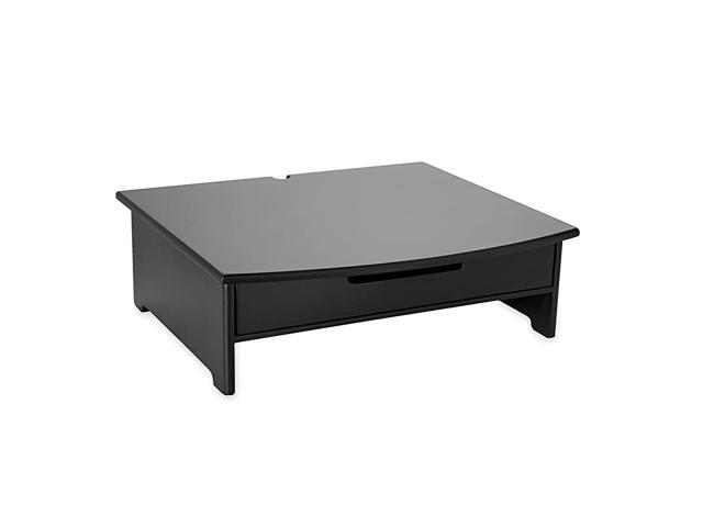 82430 Wood Tones Monitor Stand 15W x 13D x 5H Black