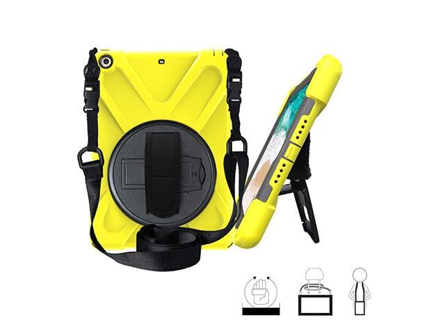 97 5th 6th Gen Case Rugged Shield Heavy Duty Cover Case Shockproof Stand Handstrap Carrying Strap Screen Protector for Apple 5th 2017 6th 2018