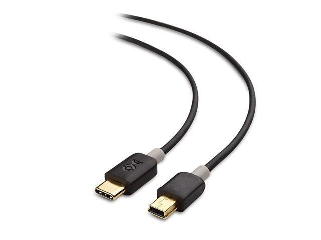 USB C to Mini USB Mini USB to USB C 33 Feet in Black