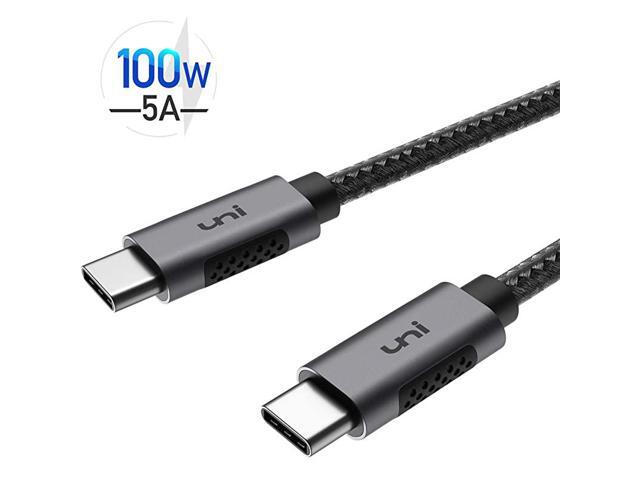 USB C to USB C Cable 100W 10ft Long USB Type C 5A Fast Charging Nylon Braided Cord Compatible with MacBook Pro 202020192018 iPad Pro 2020 Dell XPS