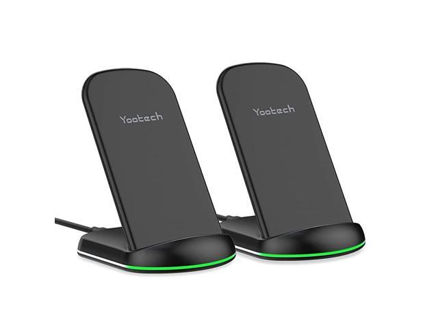 Wireless Charger2 Pack 10W Max QiCertified Wireless Charging Stand Compatible with iPhone 1212 ProSE 202011 Pro MaxX8Galaxy S20Note 10S10 PlusNo AC
