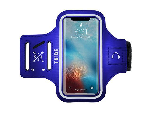 Running Phone Holder Sports Armband iPhone Cell Phone Arm Bands for Women Men Runners Jogging Cycling Walking Exercise Gym Workout Cell Case for