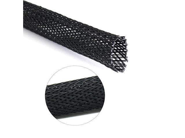 PET Expandable Sleeving Cord Protector Wire Loom Tubing Cable Sleeve for USB Charger Cable Power Cord Audio Video Cable Can Protect Cat Dog from
