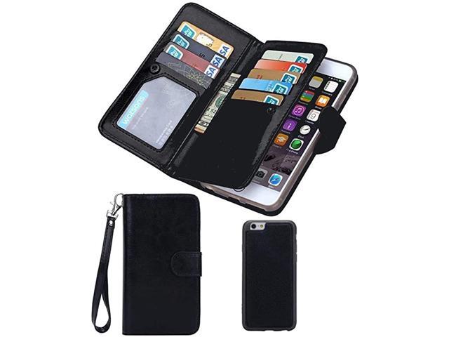 iPhone SE Case2020 iPhone 8 Wallet caseiPhone 7 Wallet Case Premium Vintage Leather Wallet Case Magnetic Detachable Slim Back Cover Card Holder