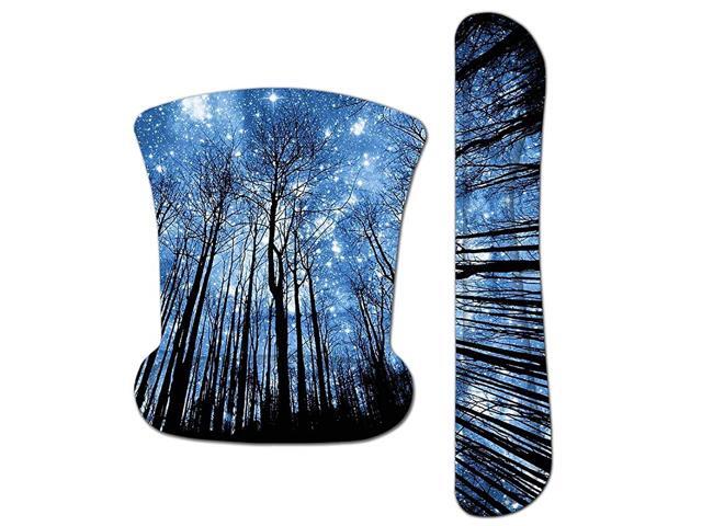 Wrist Rest Pad and Memory Foam Non Slip Mouse Wrist Rest Support Mouse Pad Durable Comfortable Lightweight for Easy Typing Pain ReliefErgonomic