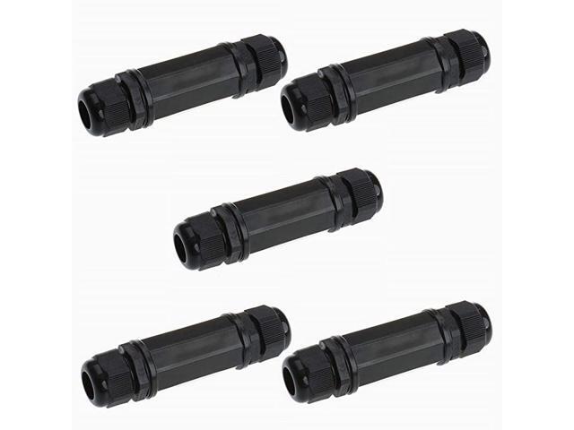 5PCS M22Z Shielded RJ45 Waterproof Cat55e6 8P8C Connector IP67 Ethernet LAN Cable Connector Double Head Outdoor LAN Coupler Adapter Female to Female
