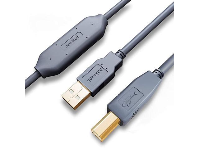 Printer Cable 30 ft 30FT Printer Cable USB Active Repeater USB 20 A to B Male Printer Scanner Cable 10M for PC HP Canon Epson Lexmark Dell Xerox