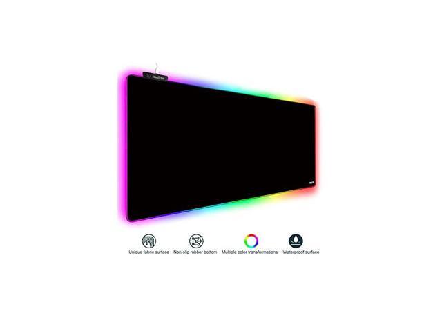 Extended RGB Mouse Pad Mat Large Office Table Desk Mat Gaming Lighting Led Mousepad for PC Computer MacBook Keyboard Waterproof AntiSlip Ultra