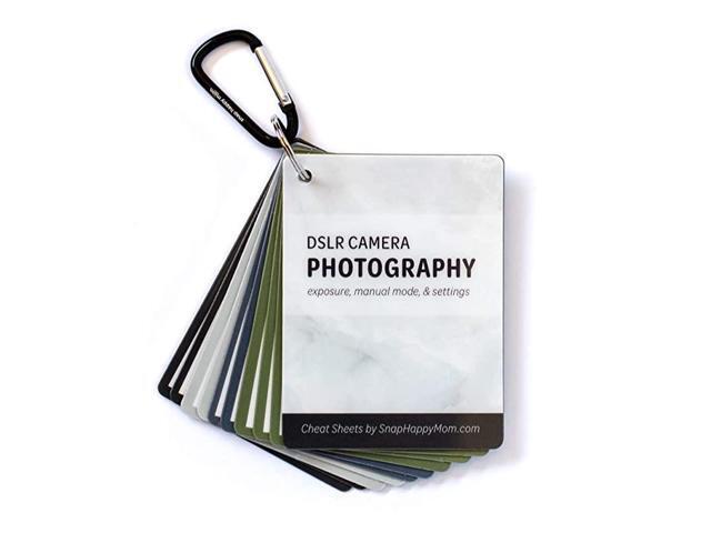 Cheat Sheet Cards for Canon Nikon and Sony Cameras Plastic Quick Reference Photography Cards Camera Settings Exposure Manual Mode Classic