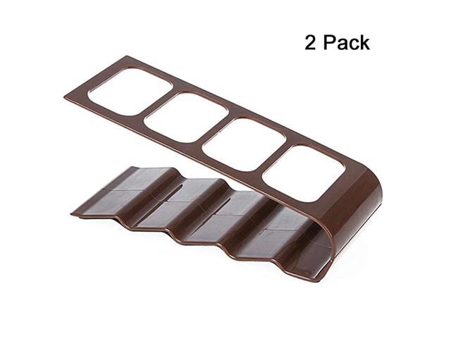 4 Slots Plastic TV DVD Stereo Remote Control Holder Organizer Storage Stand Storage Caddy Practical Box Home Clear Modern Chic Space Saving Set of