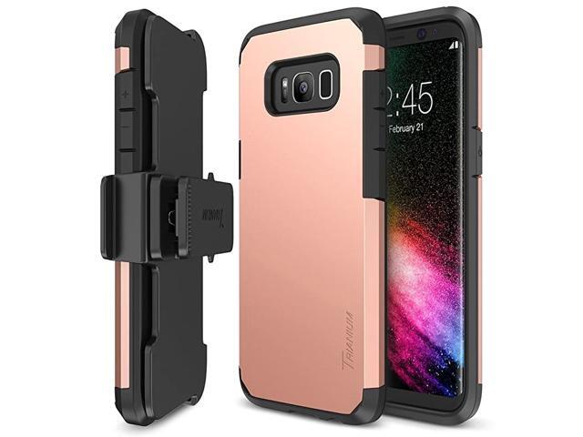Duranium Series Holster Case Compatible with Samsung Galaxy S8 with Heavy Duty Premium Protective Kickstand + Extreme Shock Absorption S8 Case 2017