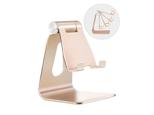 Adjustable Cell Phone Stand Phone StandPhone HolderTablet StandDockAluminum Desktop Stand Compatible with iPhone Galaxy Edge All Smart Phone and