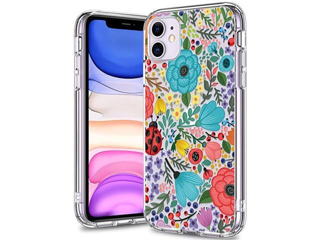 iPhone 11 Case Clear with Design for Girls Women12ft Drop TestedMilitary Grade ShockproofSlip Resistant Slim Fit Protective Phone Case for Apple