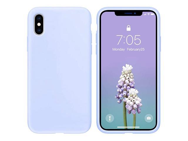 Case for iPhone XiPhone Xs case Liquid Silicone Gel Rubber Phone CaseiPhone XiPhone Xs 58 Inch Full Body Slim Soft Microfiber Lining Protective