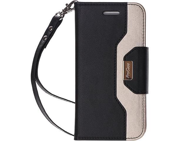 iPhone XsiPhone X Wallet Case Flip Kickstand Case with Card Slots Mirror Wristlet Folding Stand Protective Cover for 58 inch Apple iPhone Xs 2018