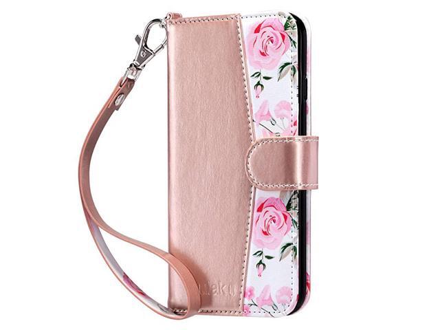 iPhone 6s Wallet Case iPhone 6 Wallet Flip PU Leather iPhone 6S Wallet Case with Card Holder Kickstand Designed Wrist Strap Shockproof Protective