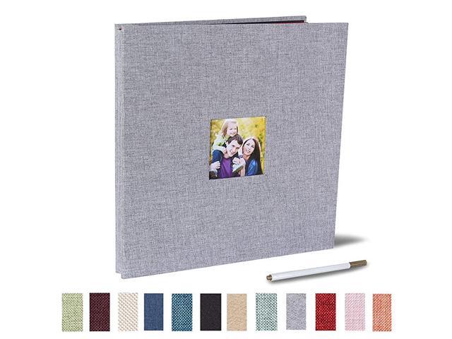 Album Self Adhesive 3x5 4x6 5x7 85x11 Magnetic Scrapbook Album DIY Length 11 x Width 108 Inches with A Metallic Pen