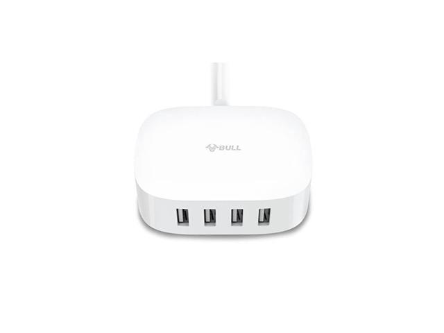 USB Charger StationDesktop Powerport with 4port Auto Detect Technology 25W Multi Port Charger with 6ft Extension CordCompatible iPhone 11Pro XS Max