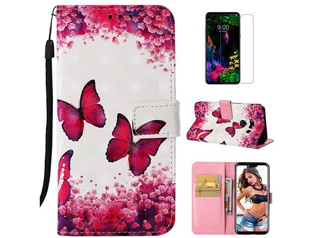 G8 Case G8 ThinQ Case Mellonlu Premium PU Leather Flip Folio Wallet Card Slots Case Stand Feature Magnetic Closure Protective Cover for G8 ThinQ