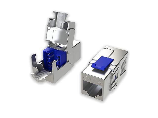 Easy Press Jack Tool for Cat8 Cat6A RJ45 Field Termination Ethernet LAN Network for Cat8 Keystone Jack Connectors KSTLC8SXX