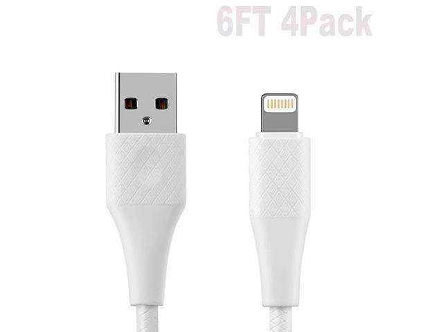 Certified 6ft iPhone Charger Cable Extra Long 3Pack 6 Foot Lightning Charging Cord for iPhone 11 Xs Max XR X 8 Plus 7 Plus 6 Plus 5s SE iPad Pro