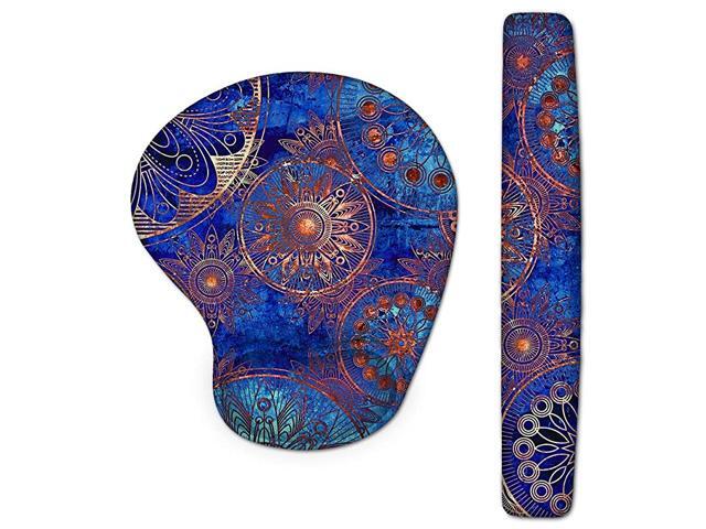 Wrist Rest Pad and Mouse Wrist Rest Support Mouse Pad Set Ergonomic Support Premium Memory Foam Durable Comfortable Lightweight for Easy Typing