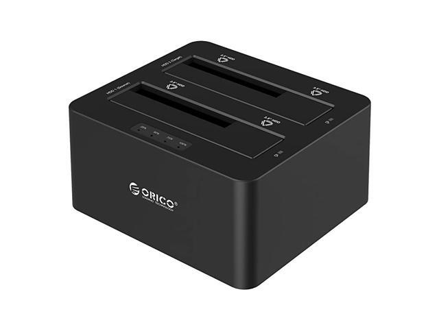 Dual Bay 25 35 USB 30 to SATA Hard Drive Docking Station with Offline Duplicator and Clone Function UASP Protocol and 2 x 12TB Supported Black