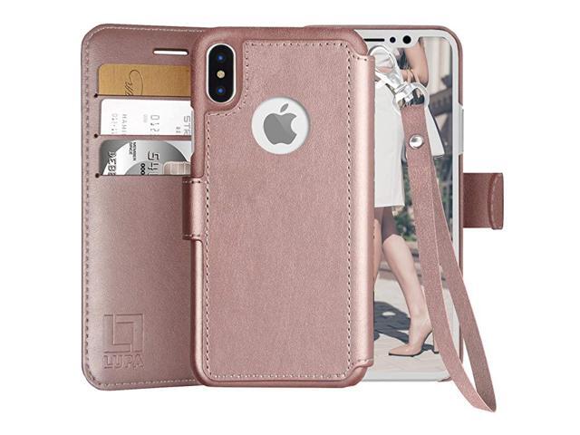 iPhone X Wallet CaseSlim Lightweight iPhone X Flip Case with Credit Card Holder iPhone 10 Wallet Case for Women Men Faux Leather iPhone Xs Purse
