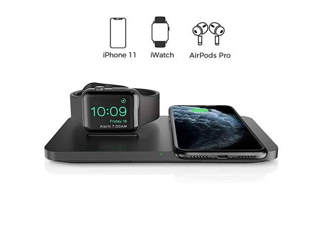 Wireless Charger 2 in 1 Dual Wireless Charging Pad with iWatch Stand for iWatch 65432 75W Wireless Charger for iPhone 121111 Pro MaxXRXS MaxXSX8