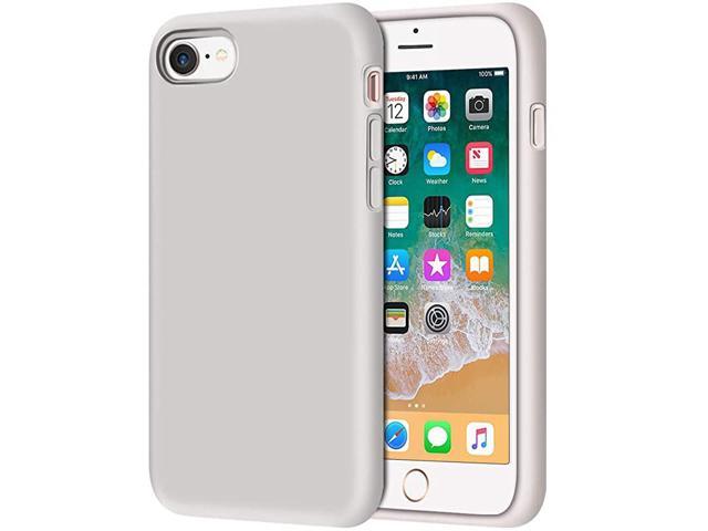 Case for iPhone SE 2020 iPhone 8 and iPhone 7 47 inch NonSlip Liquid Silicone Gel Rubber Bumper Soft Microfiber Lining Hard Shell Shockproof