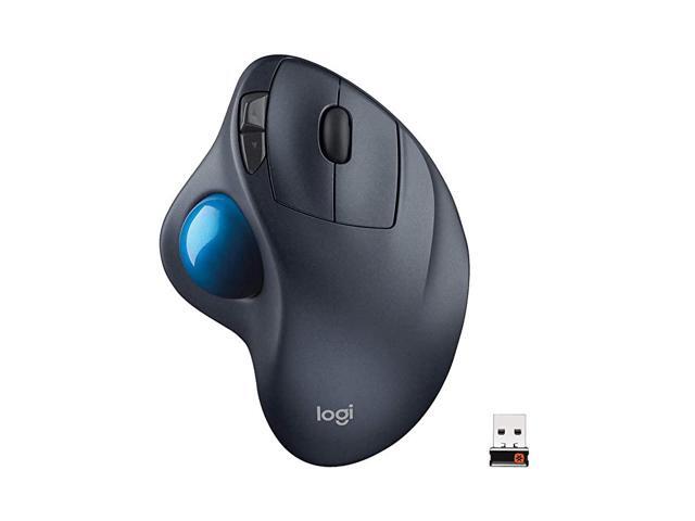 M570 Wireless Trackball Mouse Ergonomic Design with Sculpted RightHand Shape Compatible with Apple Mac and Microsoft Windows Computers USB Unifying