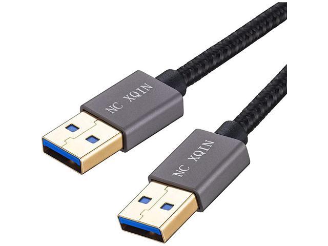 USB to USB Cable 6 ft USB 30 Male to Male Nylon Braided Cable USB to USB Cord for Data Transfer Hard Drive Enclosures Printers Modems Cameras