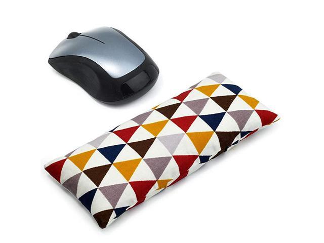 Wrist Rest Support Pad Ergonomic Pad with Wrist Support for Computer Laptop Office Work PC Gaming Massage Ergobeads Cotton Fabric Triangle