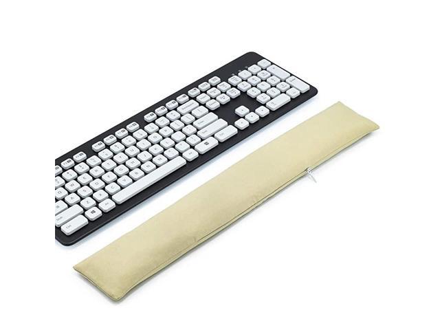 Wrist Rest Pad Washable Mouse Wrist Support Pad Bean Bag for Carpal Tunnel Office Workers Massage Ergobeads Cotton Fabric Off White