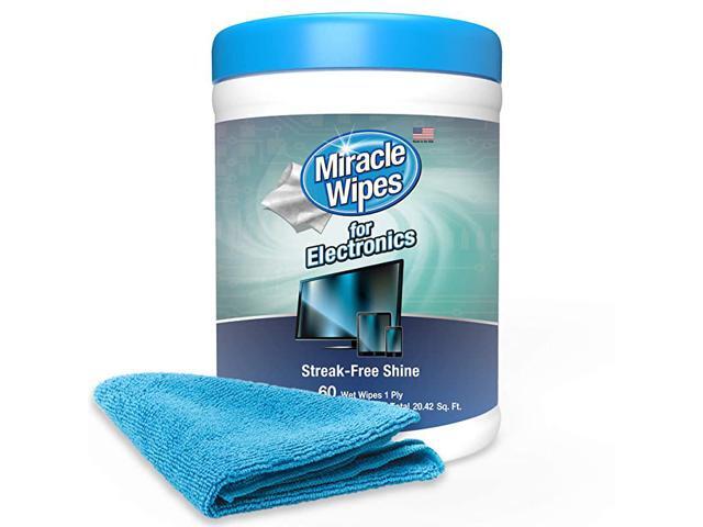 for Electronics Cleaning Screen Wipes Designed for TV Phones Monitors and More Includes Microfiber Towel 60 Count