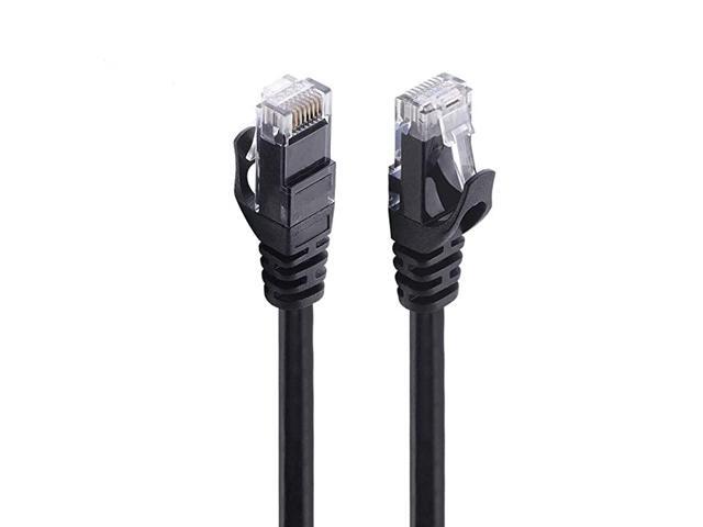 Cat6 Ethernet Cable 25 Ft Black Internet Network Cable Cat6 Long Network Cable with ClipsRJ45 Connectors for Modem Router PS4 Xbox NASFaster Than