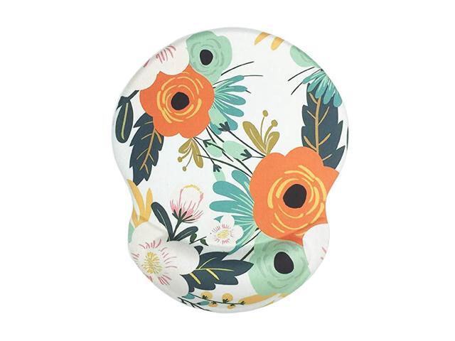 Rest Mouse pad Trendy Floral Botanical Pattern Support Mousepad Ergonomic Designed Mousepads Comfortable NonSlip Rubber Base Mouse Mat